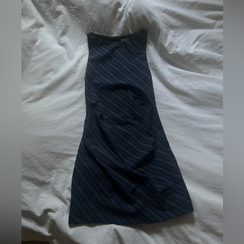 Bec + Bridge Peyson Mini Dress in Ink/Ivory Stripe